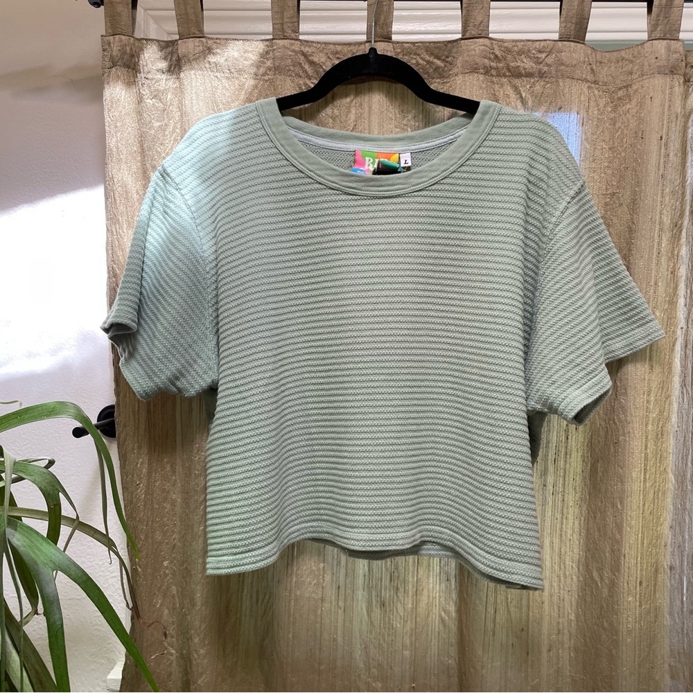 Oversized cropped big bud press Tshirt